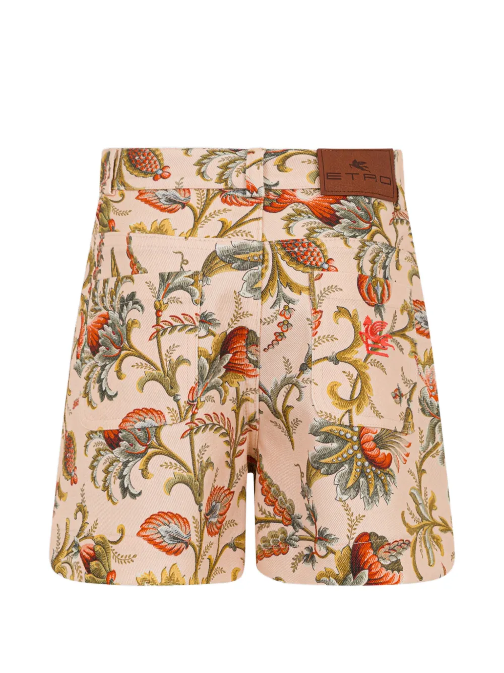 ETRO KIDS Shorts met bloemenprint Beige