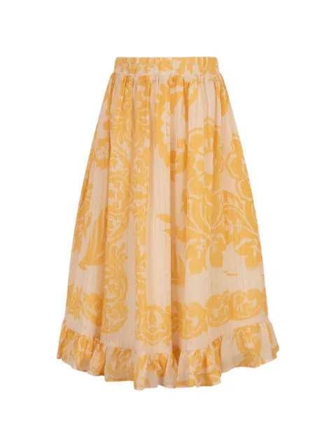 ETRO KIDS floral-detail ruffled skirt