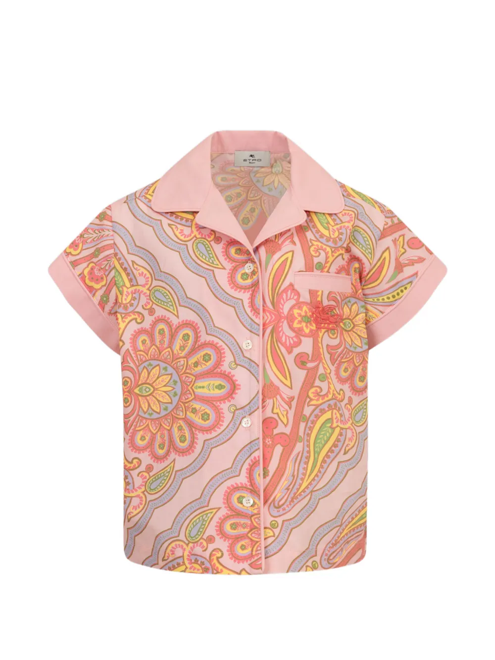 ETRO KIDS Camicia con stampa paisley - Rosa