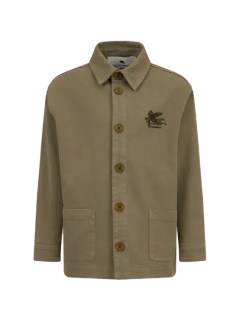 ETRO KIDS chemise à logo Pegaso brodé