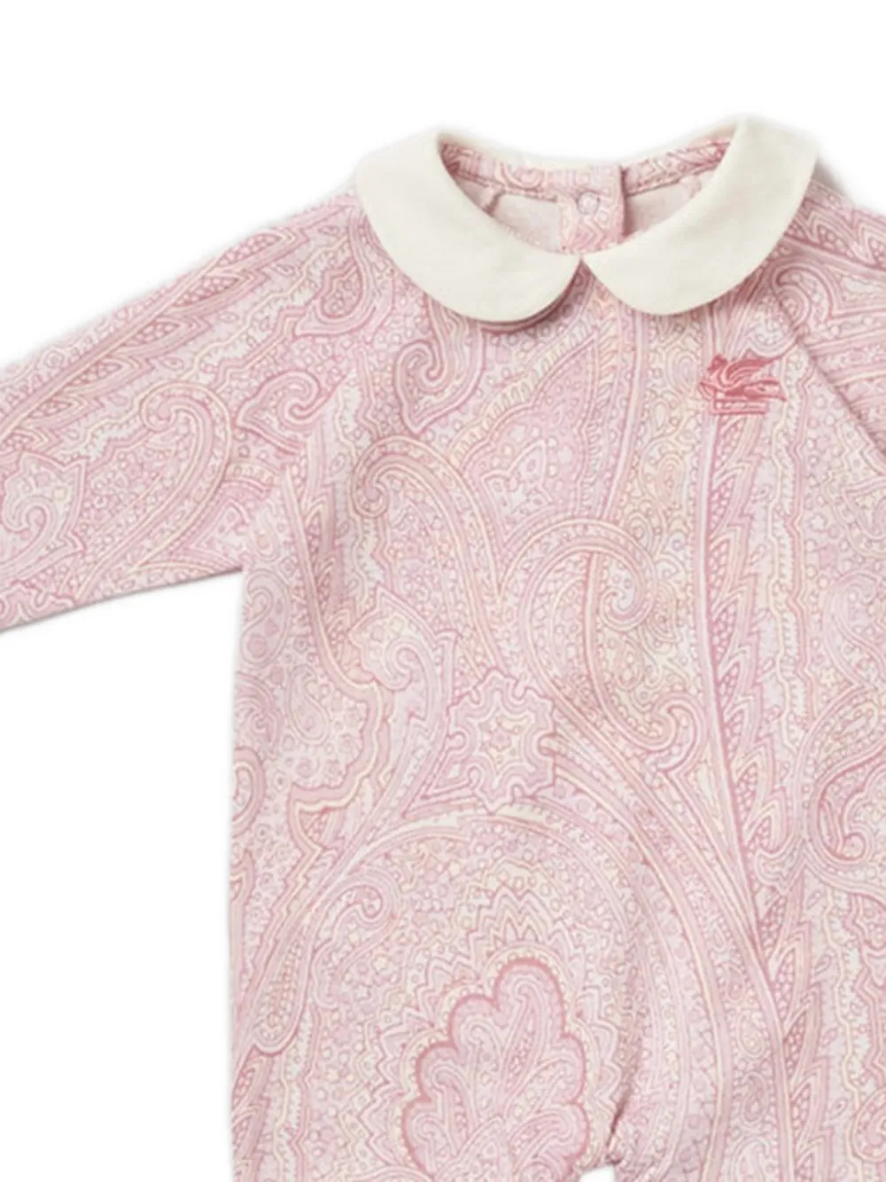  Etro Kids Pegaso Cotton Jersey Blanket - Pink 