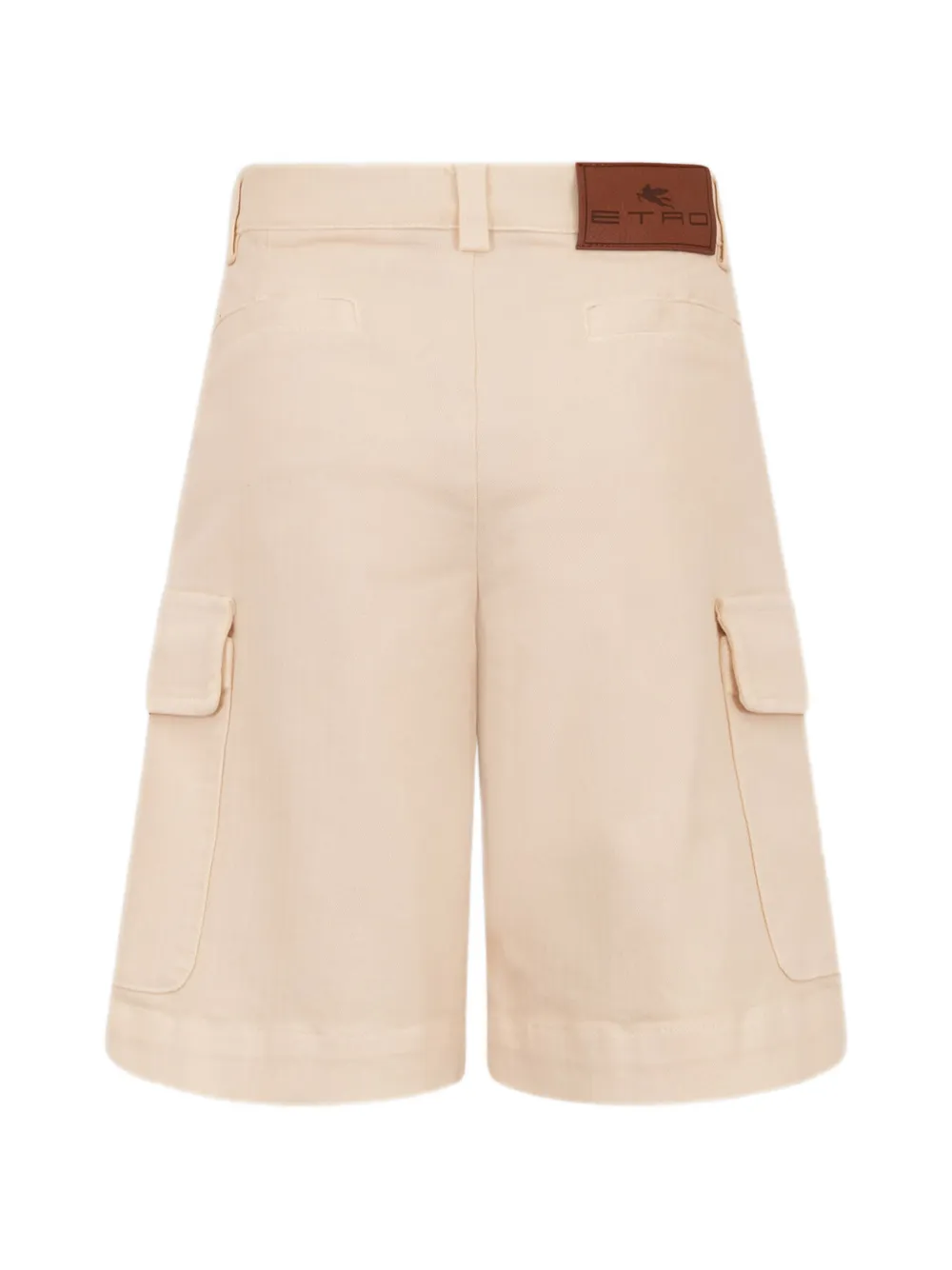  Etro Kids Cargo-pocket Logo-patch Bermuda Shorts - Neutrals 