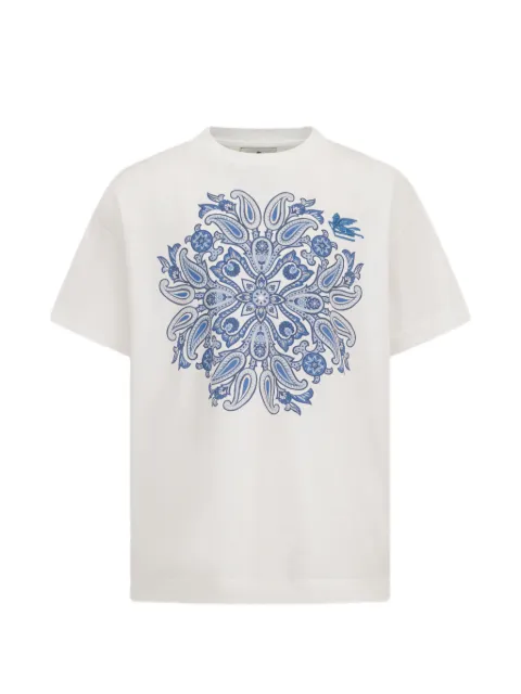 ETRO KIDS T-shirt met paisley-print