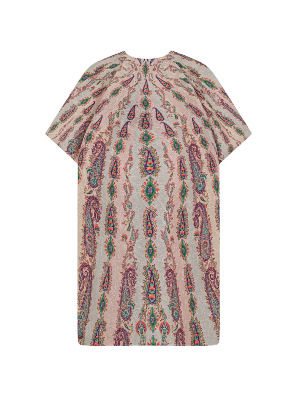 ETRO KIDS Jurk met geborduurd paisley-patroon Beige