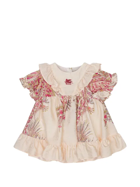 ETRO KIDS vestido con estampado de cachemira