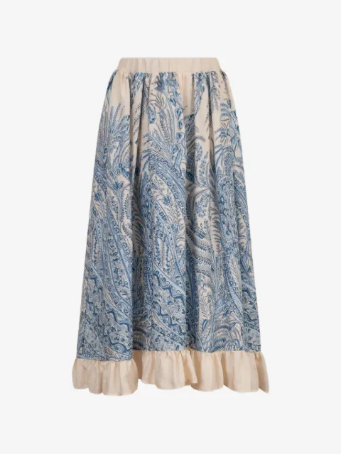 ETRO KIDS jupe volantée à motif cachemire