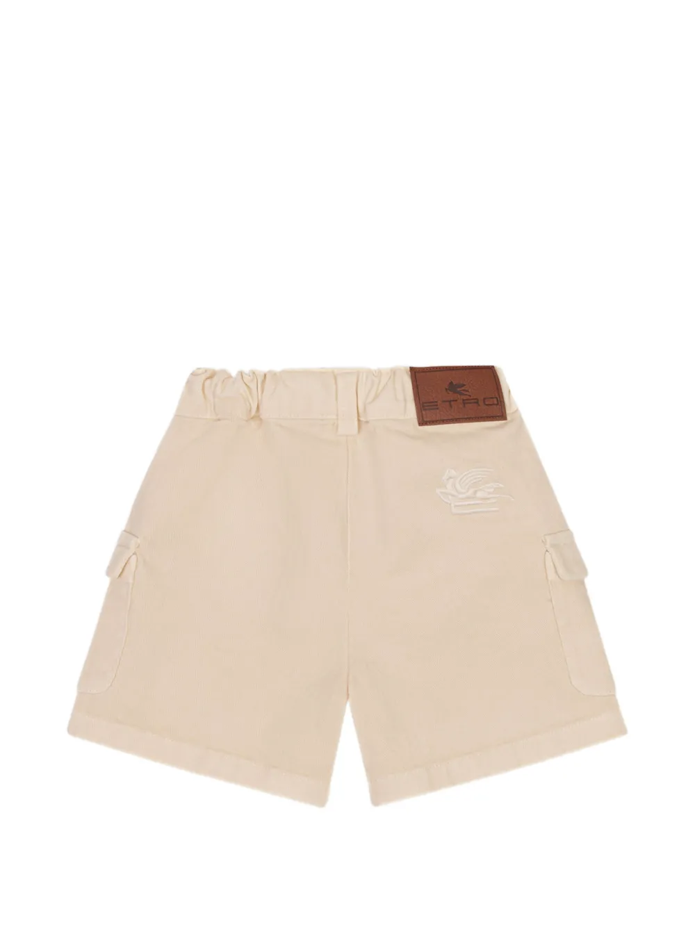  Etro Kids Logo-detail Shorts - Neutrals 