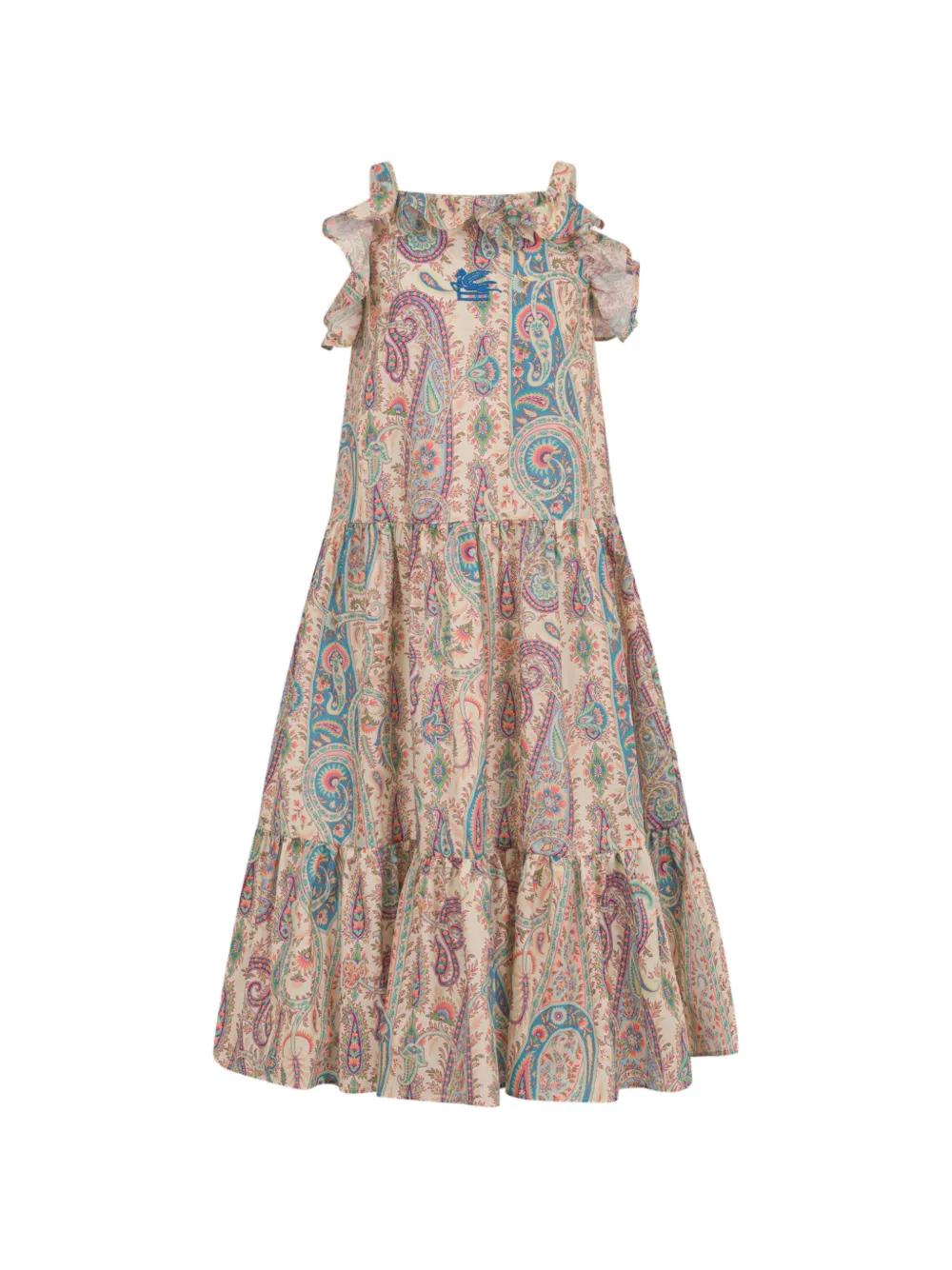 ETRO KIDS Abito con ruches e stampa paisley - Toni neutri