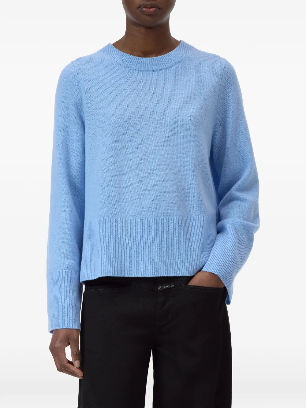  Closed Long-sleeve Crew-neck Sweater - Blue 