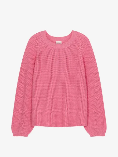 Closed long sleeve crew-neck sweater