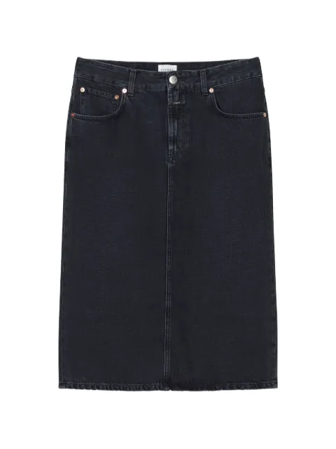 Closed grey midi skirt