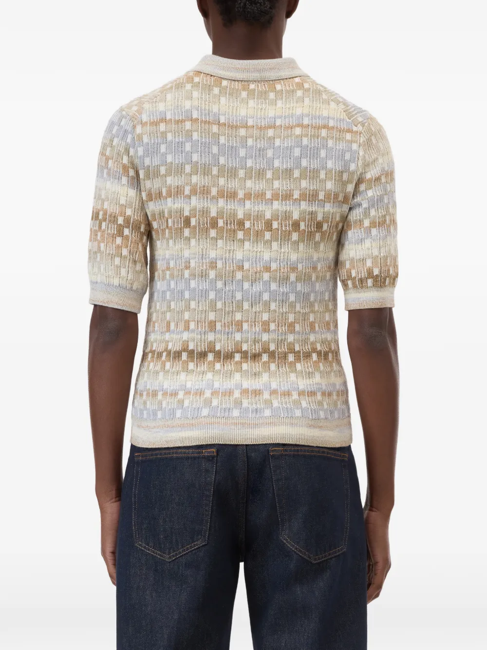 Closed Poloshirt met korte mouwen Beige