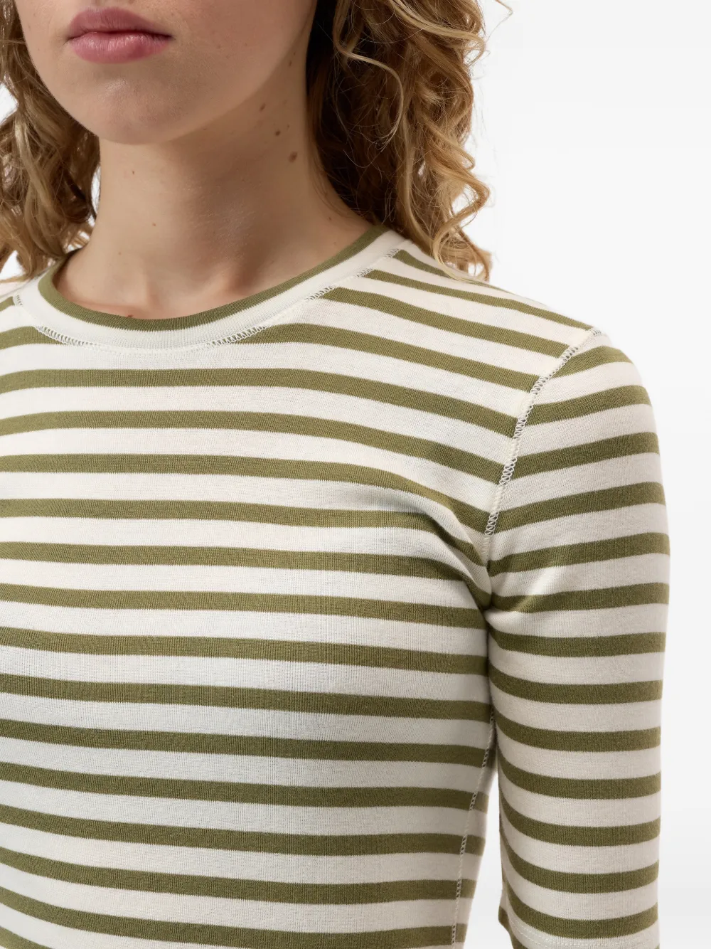 Closed Gestreept T-shirt Groen