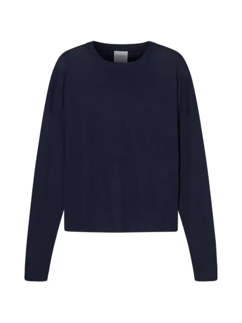 Closed crew-neck long-sleeve sweater