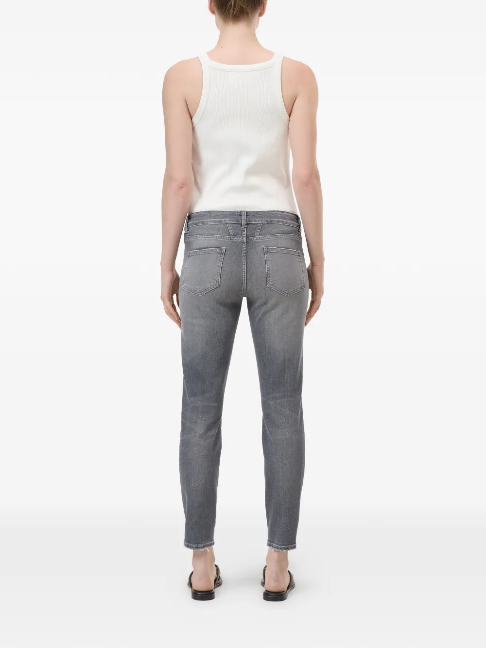 Closed Baker jeans met franje Grijs