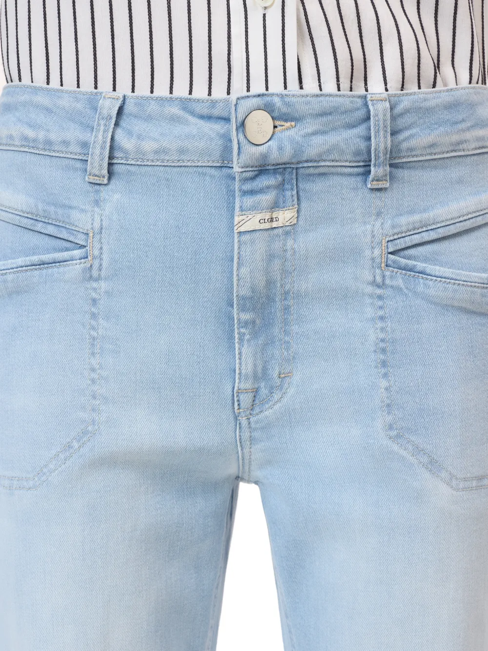 Closed Mira-X jeans met franje Blauw