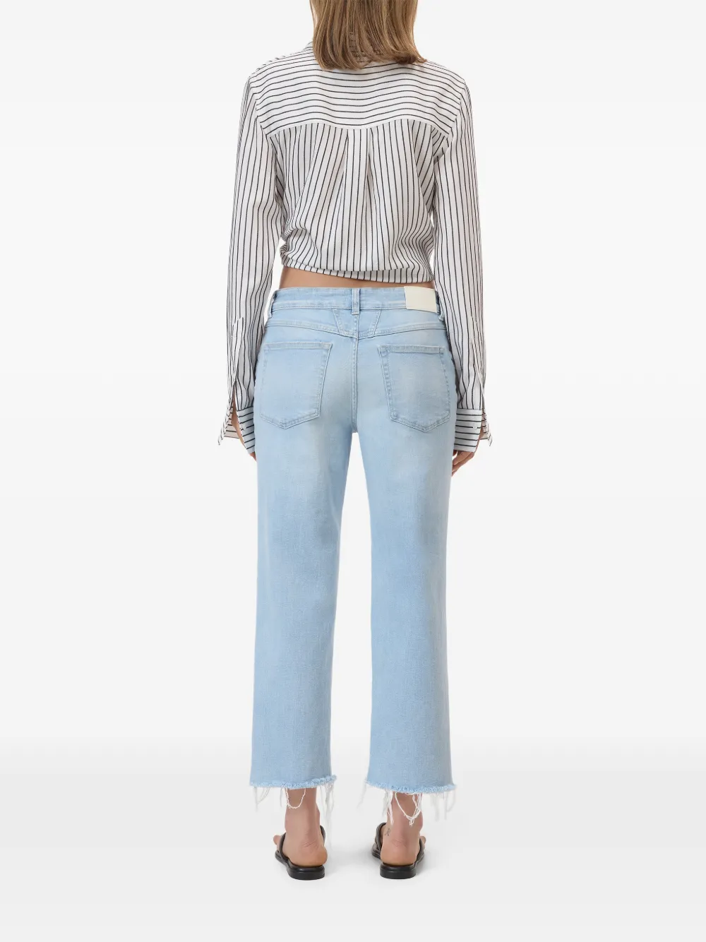 Closed Mira-X jeans met franje Blauw