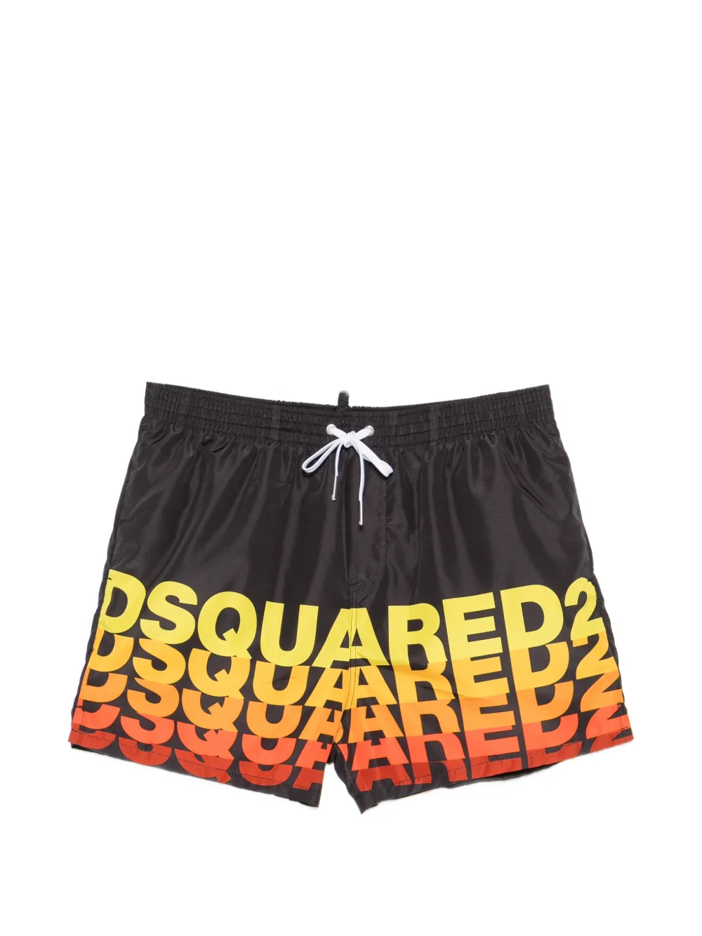 DSQUARED2 logo drawstring swim shorts - Nero