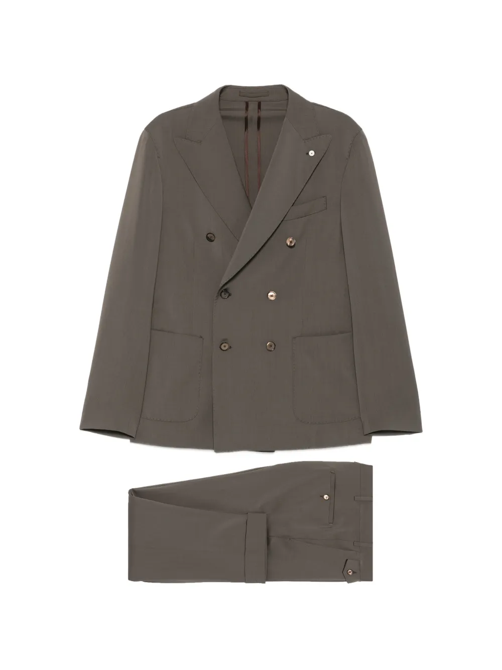 LUIGI BIANCHI MANTOVA double-breasted buttoned suit - Grün