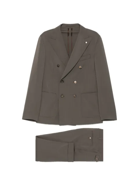 LUIGI BIANCHI MANTOVA double-breasted buttoned suit