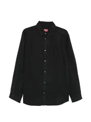 Emporio Armani ロングスリーブ シャツ | ブラック | FARFETCH JP