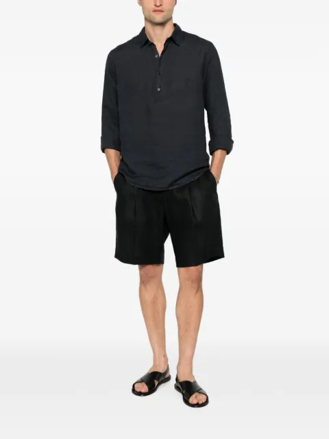 michael coal pleated-detail tailored shorts