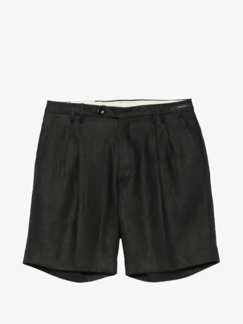 michael coal pleated-detail tailored shorts
