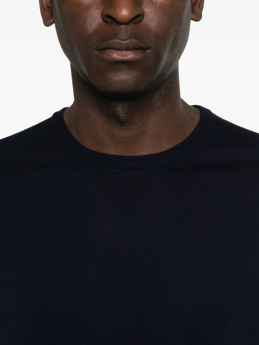 Malo T-shirt met ronde hals Blauw