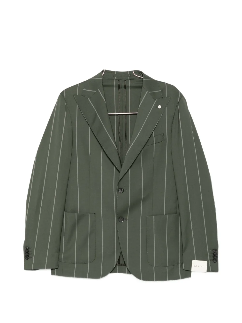 L.B.M. 1911 pinstripe-pattern single-breasted suit - Verde