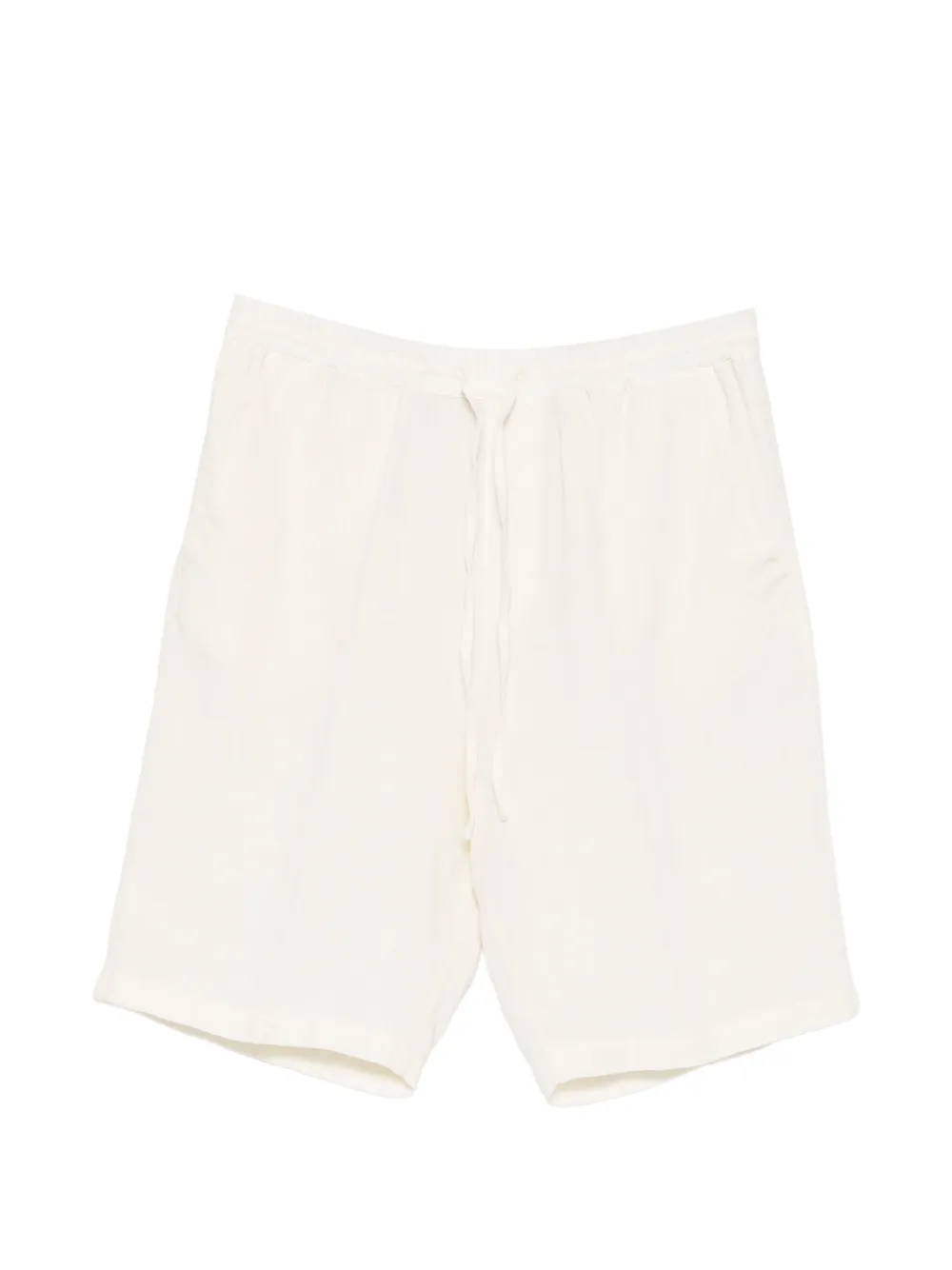 120% Lino drawstring-waist shorts - Neutrals