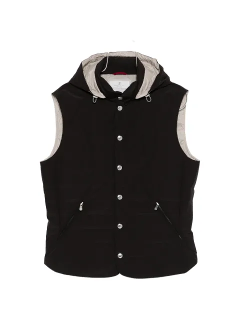 Brunello Cucinelli hooded zip gilet