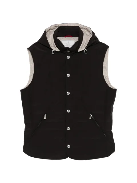 Brunello Cucinelli hooded zip gilet