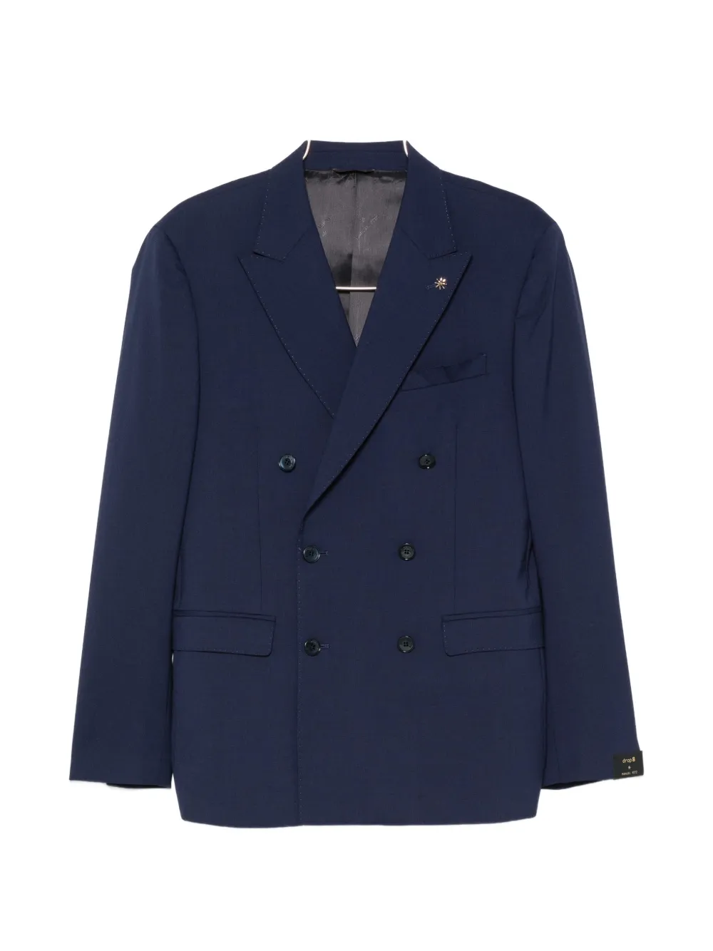 Manuel Ritz double-breasted peak-lapel suit - Blu