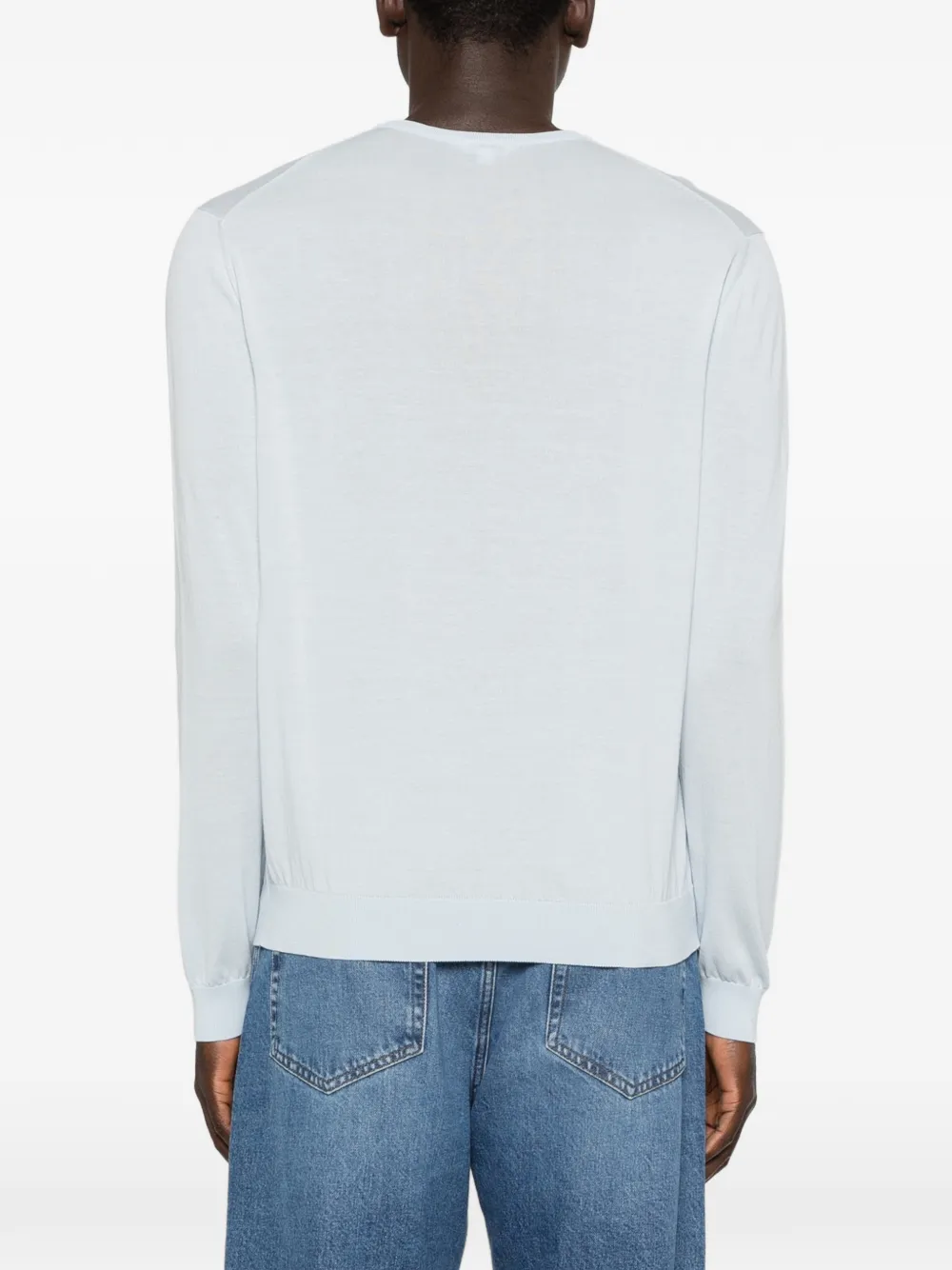 Malo T-shirt met lange mouwen Blauw