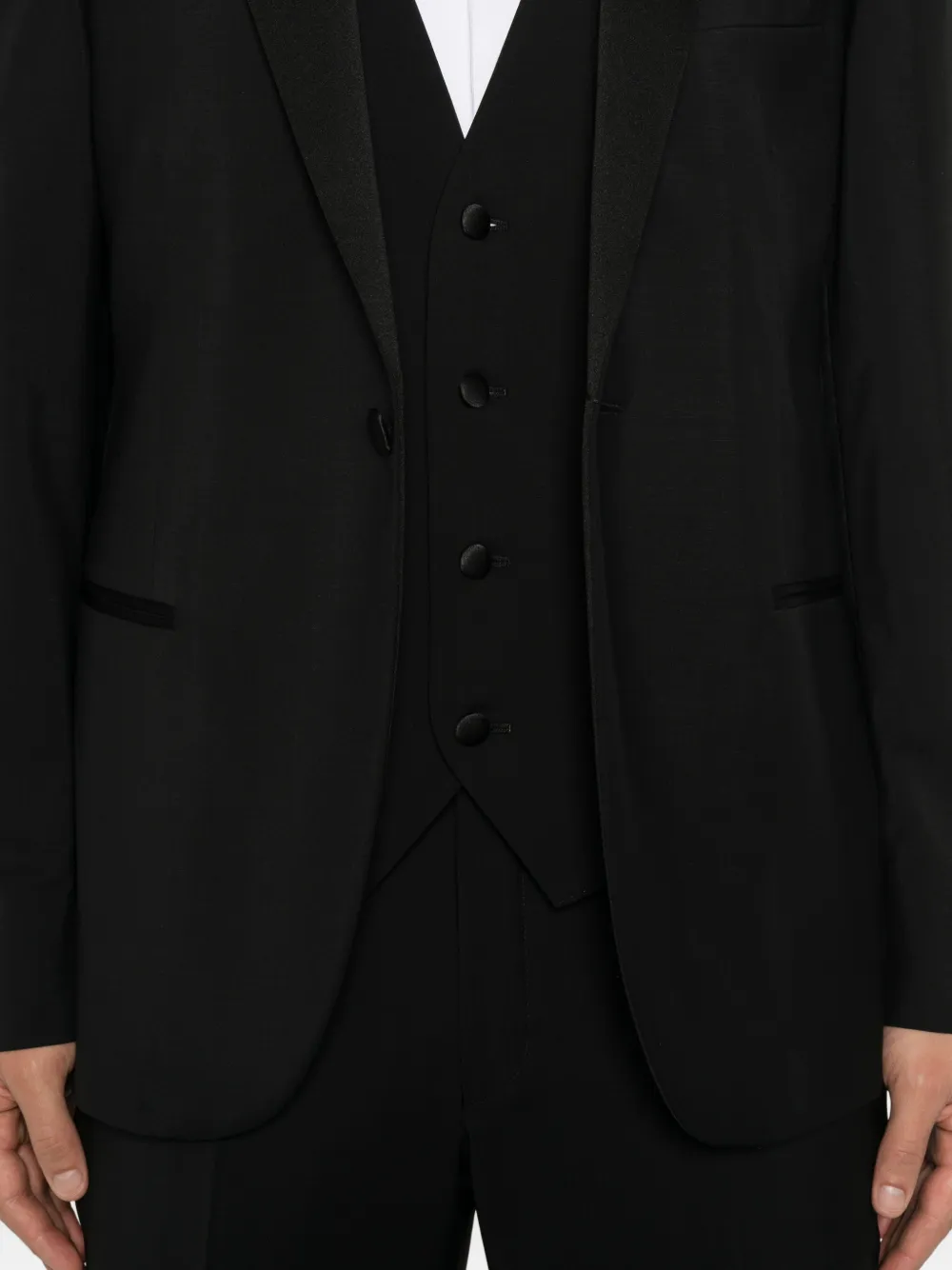 Corneliani Pak met puntige revers (set van drie) Zwart