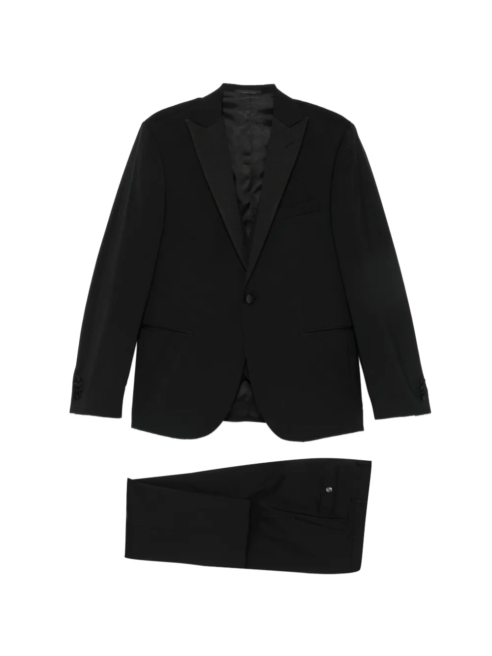Corneliani peak-lapel suit (set of three) - Nero
