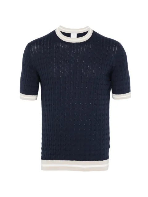 Eleventy cable-knit T-shirt