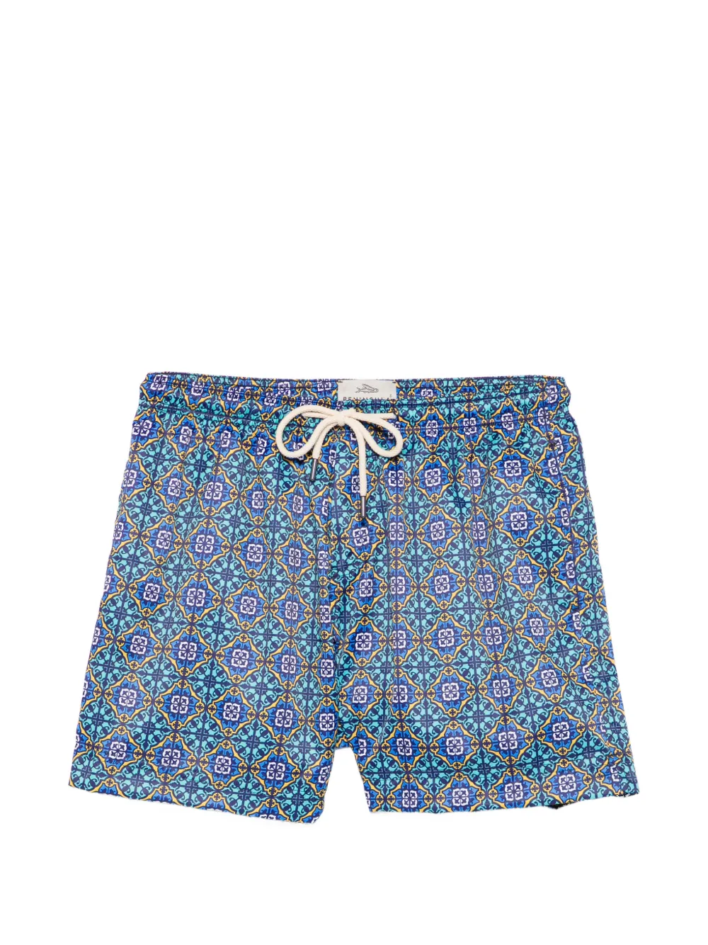 PENINSULA SWIMWEAR Panarea geometric-print swim shorts - Blau