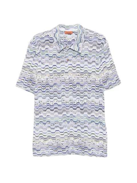 Missoni zigzag-pattern polo shirt