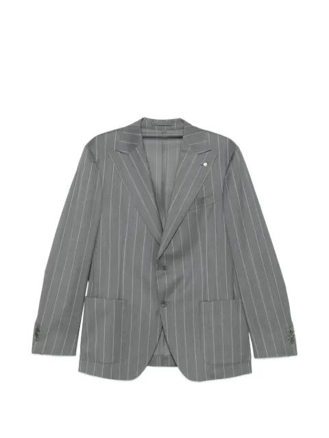 LUIGI BIANCHI MANTOVA pinstripe-pattern notched-lapels blazer