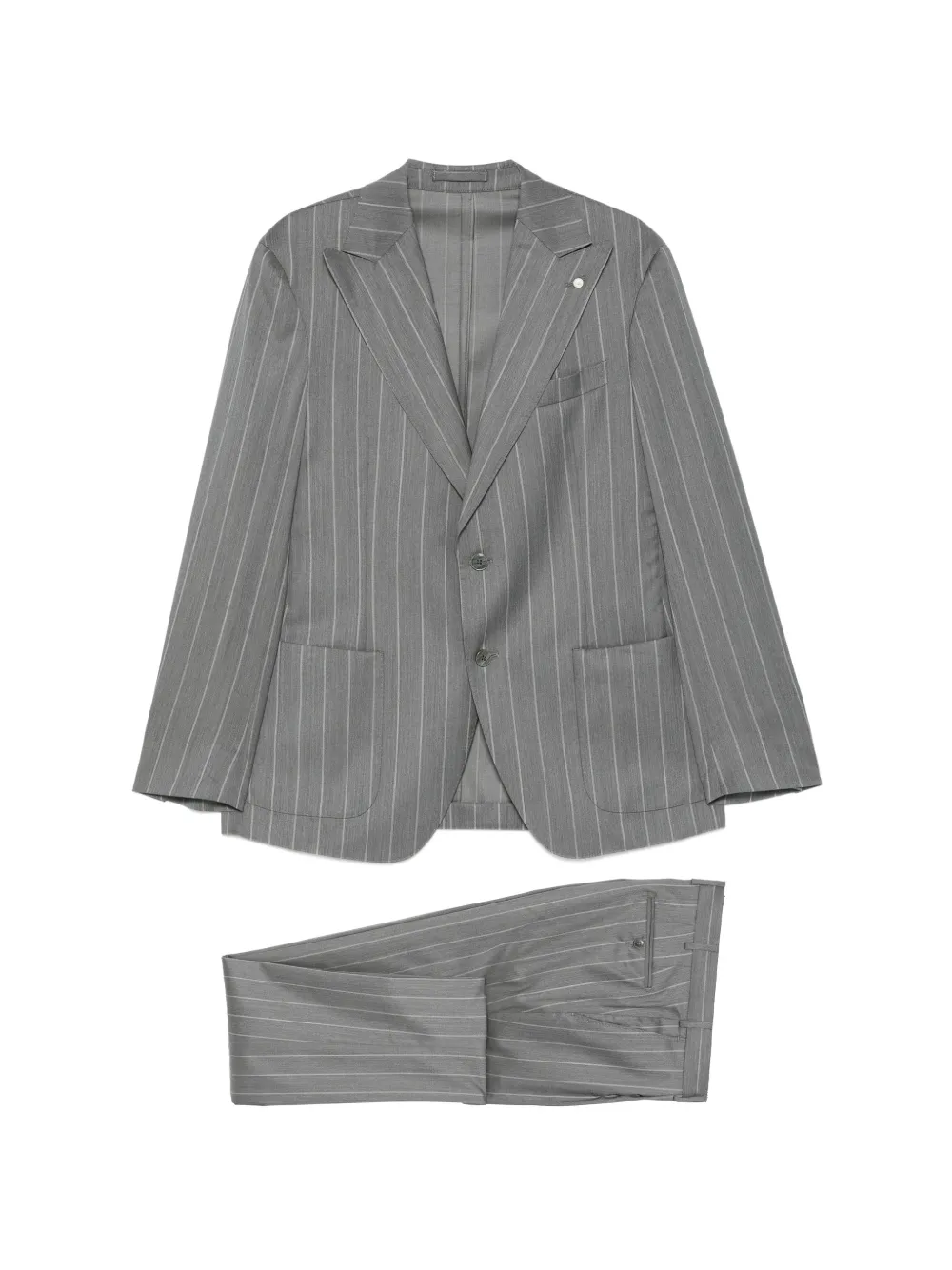 LUIGI BIANCHI MANTOVA Blazer gessato - Grigio