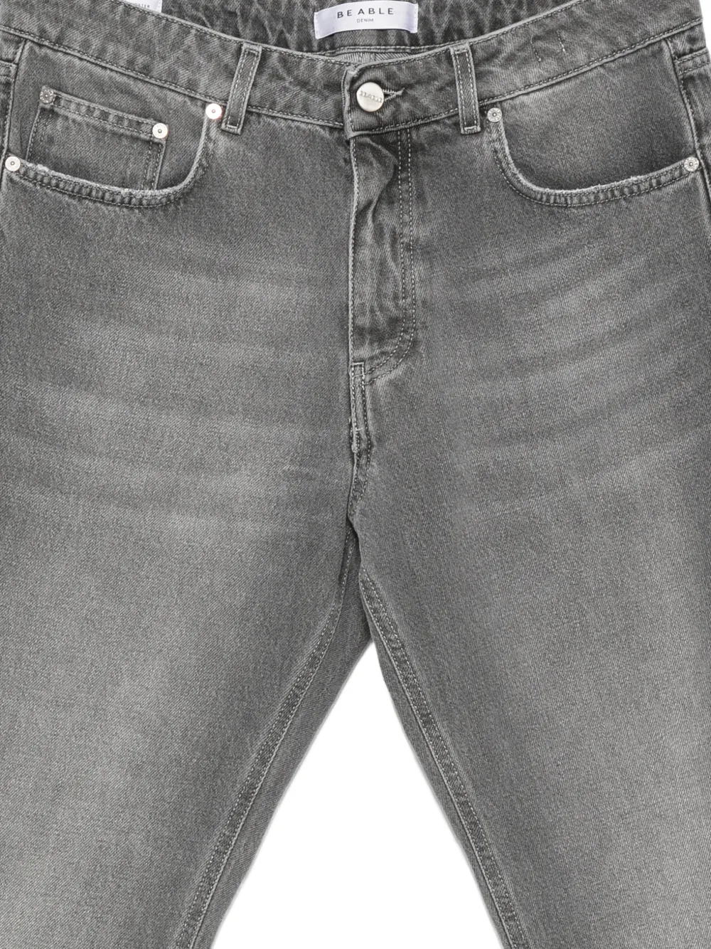 BE ABLE Leonardo jeans met vervaagd effect Grijs