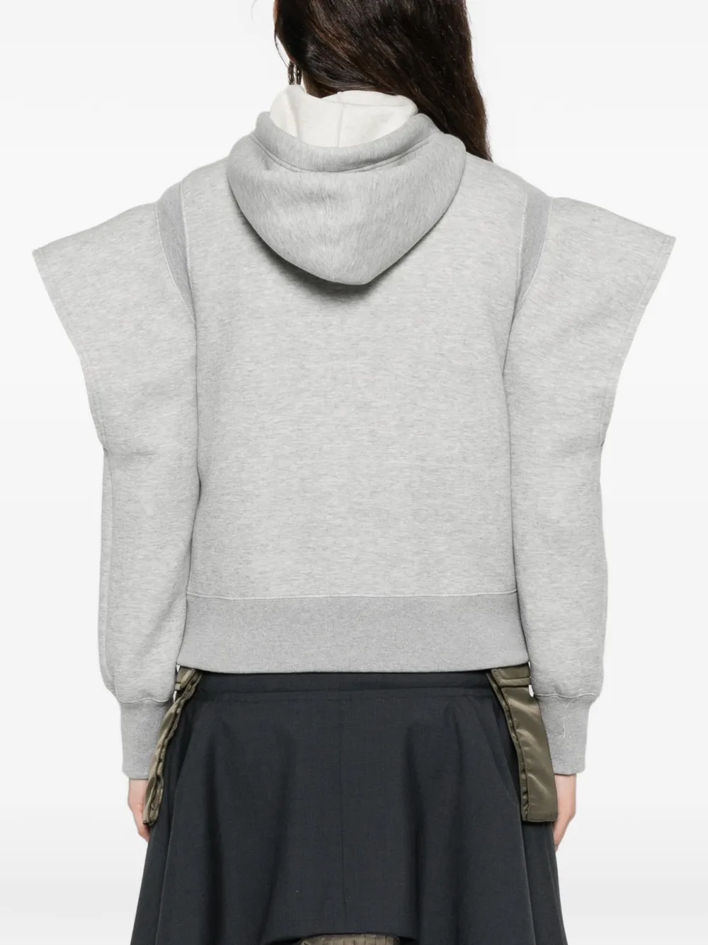 sacai Hoodie met rits Grijs