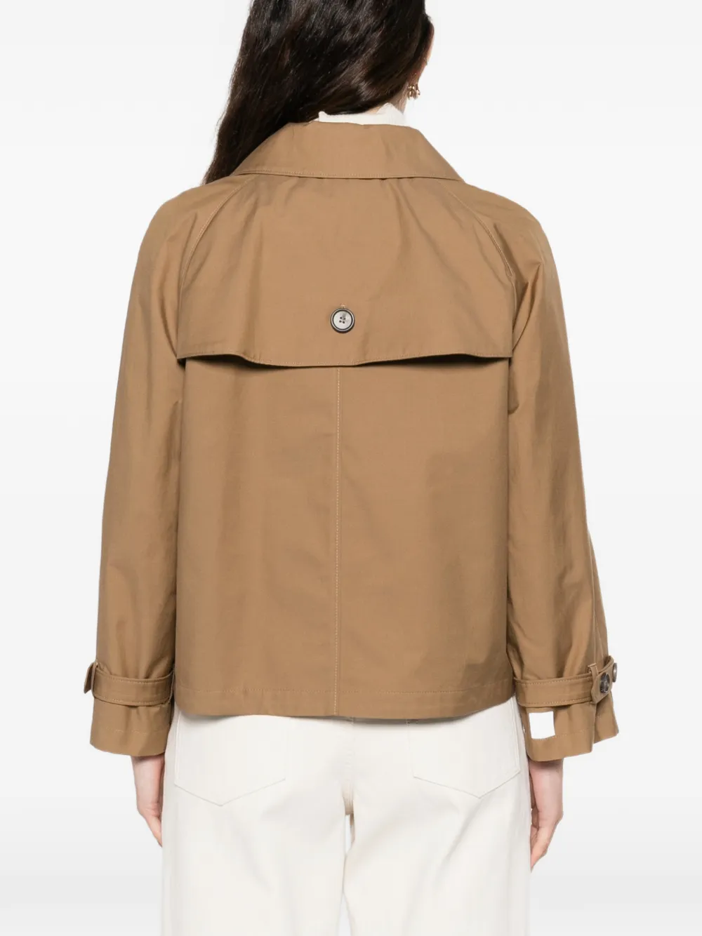 Max Mara Trenchcoat met dubbele rij knopen Bruin