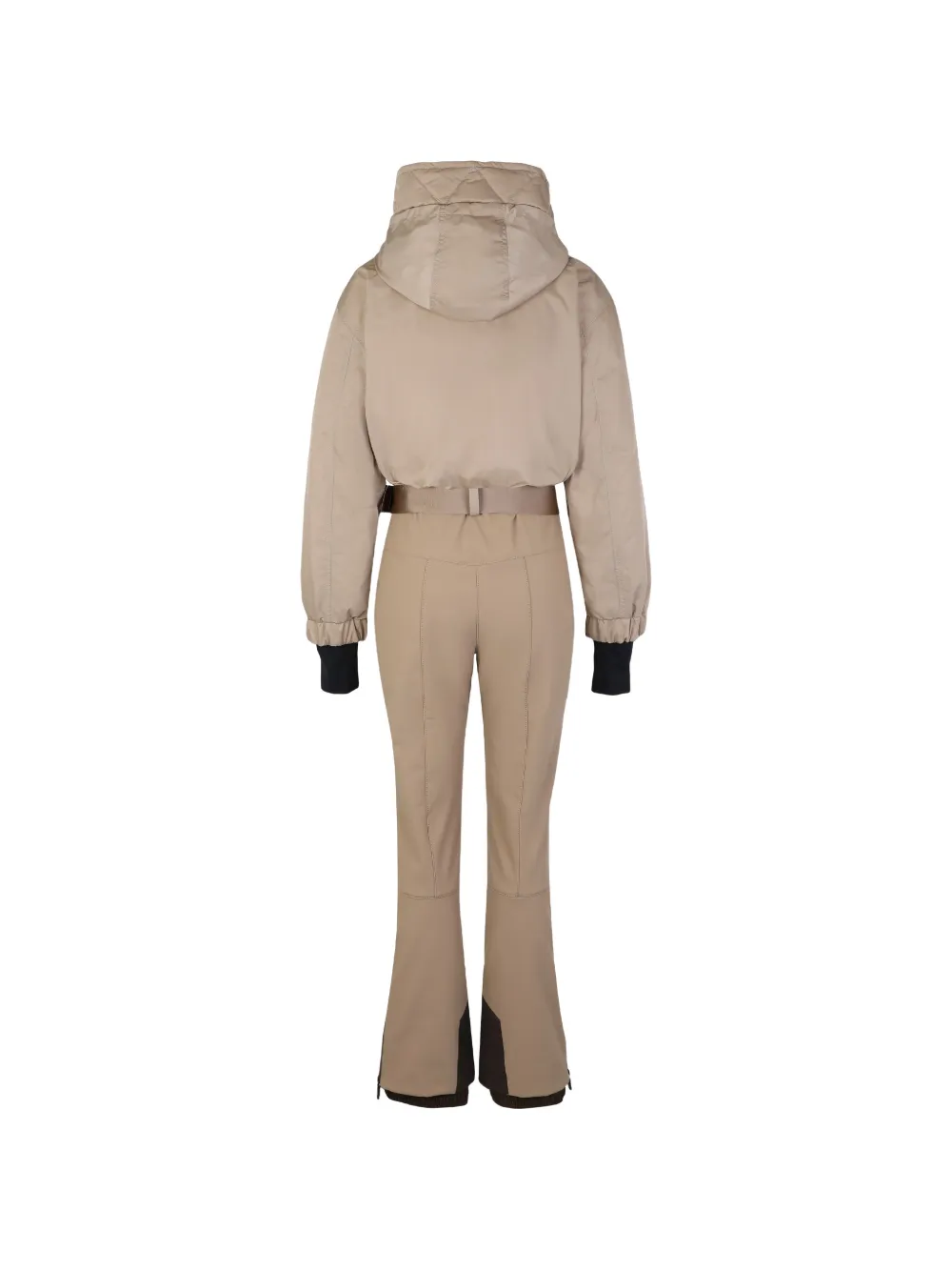 Moncler Grenoble padded hooded ski suit - Beige