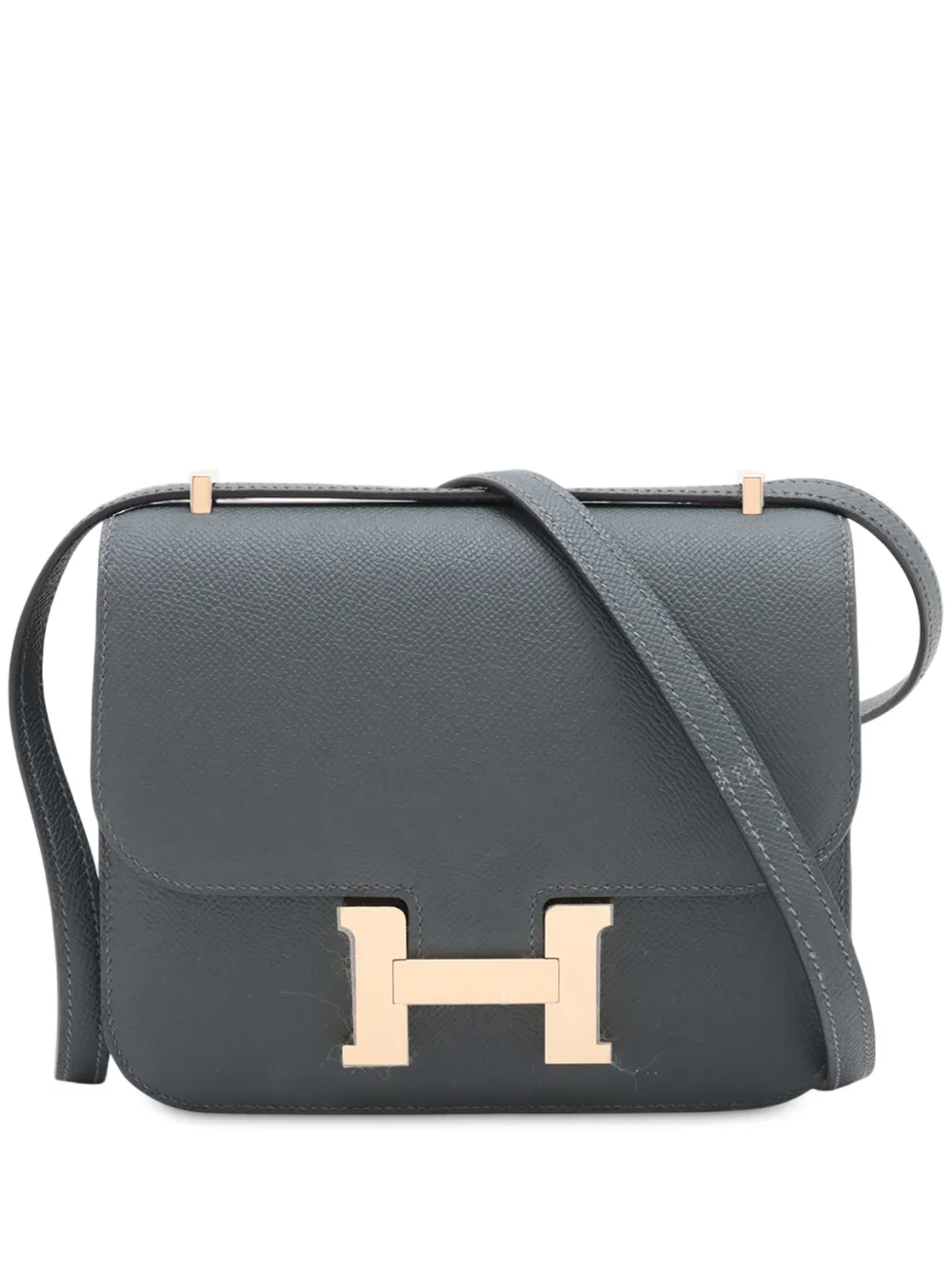 Hermès Pre-Owned 2024 Mini Epsom Constance III 18 crossbody bag - Grigio