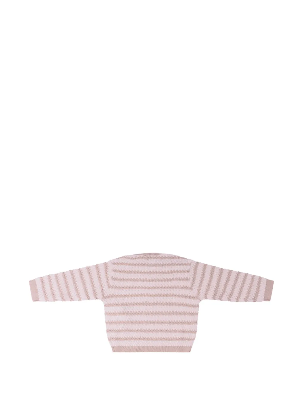 Emporio Armani Kids Gestreepte sweater Beige