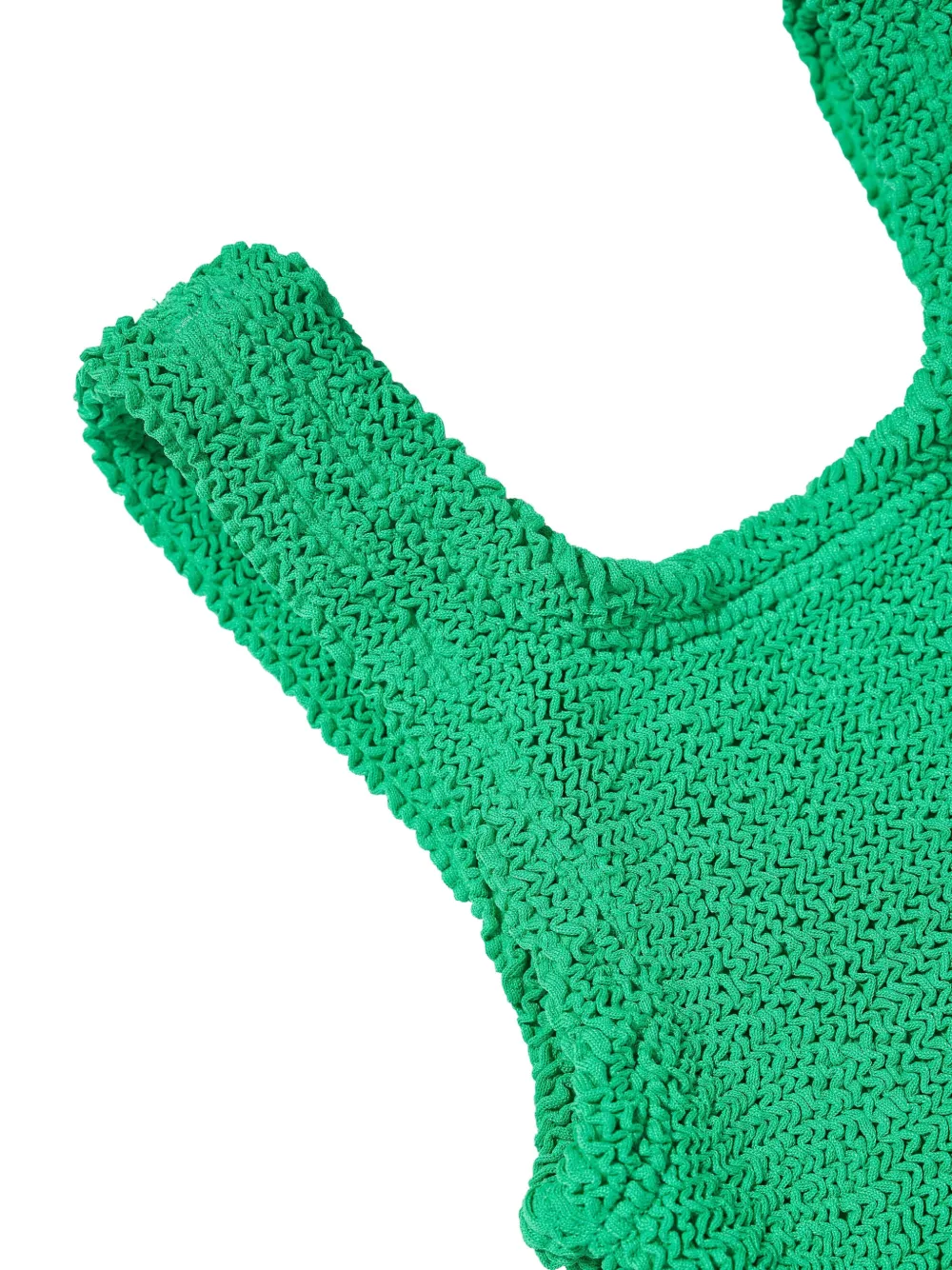  Hunza G Kids Ruffled Textured Bikini - Green 