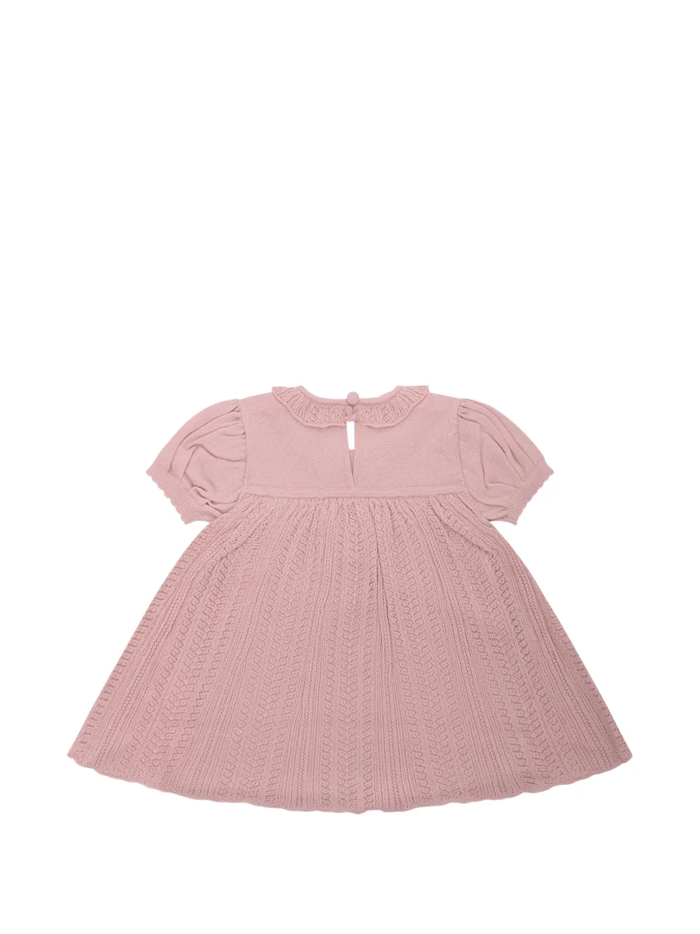 Emporio Armani Kids ruffled logo dress - Roze
