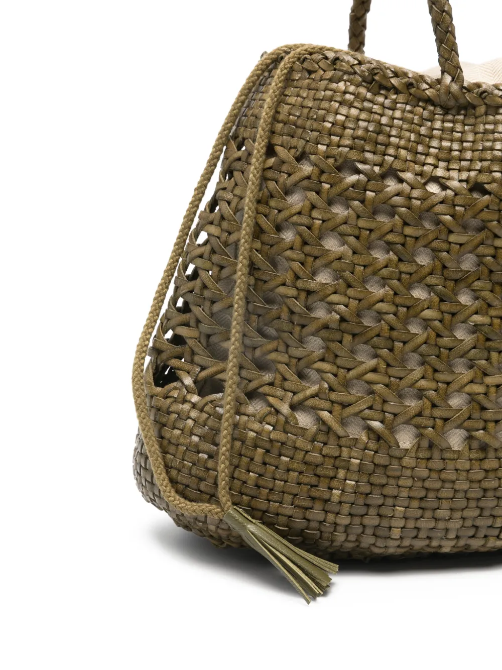 Santa Cano Woven Braided Tote Bag 